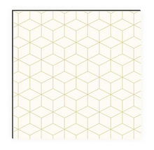 Behang met geometrisch kubuspatroon