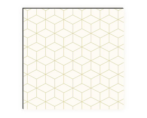 Behang met geometrisch kubuspatroon