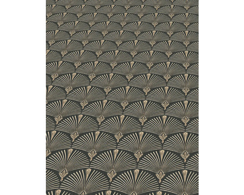 Behang met waaiermotief