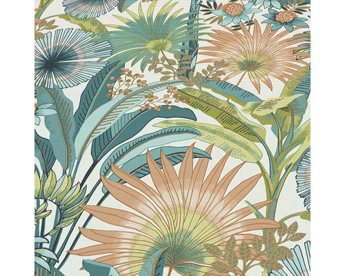 Behang met plantenmotief