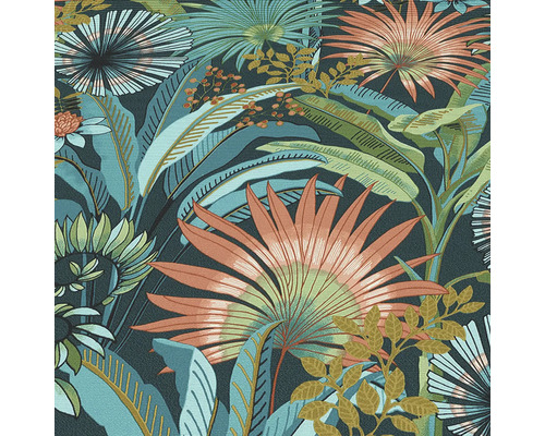 Behang met plantenmotief