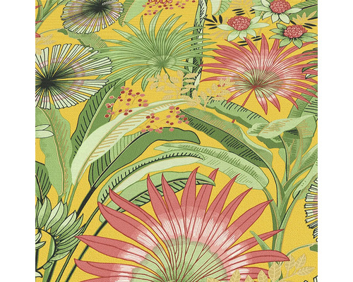 Tropisch behang met palmen en bladeren