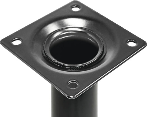 Metalen tafelpoten bevestigingsplaat met vier gaten voor schroeven