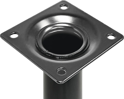 Metalen voetplaat met vier bevestigingsgaten