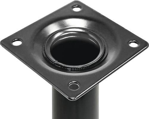 Metalen tafelpoten bevestigingsplaat met vier gaten voor schroefbevestiging