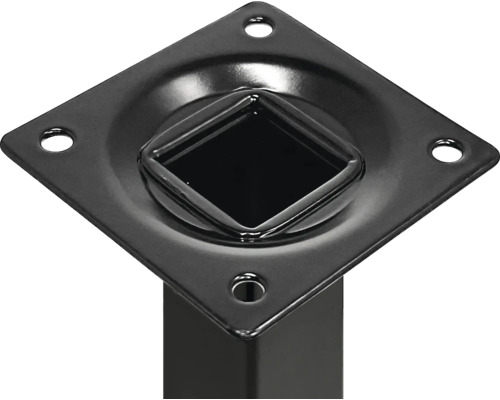 Metalen tafelpotenbevestigingsplaat met gaten voor schroeven