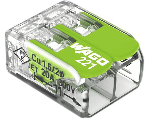 Wago lasklem uit de 221 serie