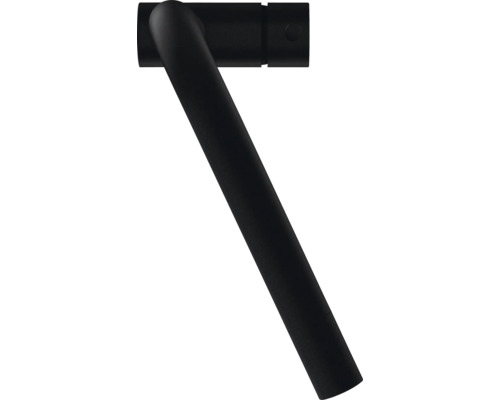 Zwarte wandlamp met verstelbare arm.
