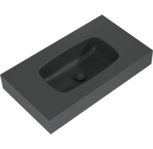 Rechthoekige waskom van gegoten mineraal