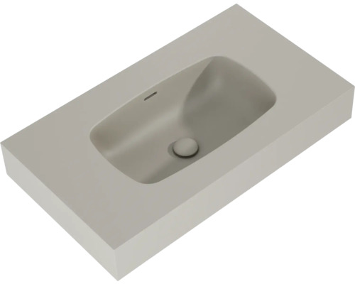 Wastafel van gegoten mineraal