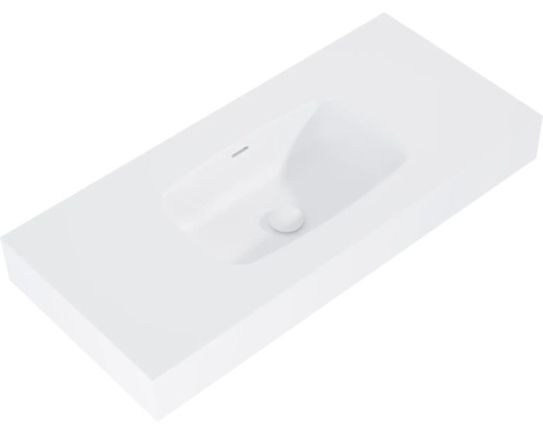 Wastafel van gegoten mineraal