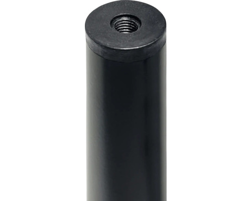 Zwart tafelonderstel met schroefdraad