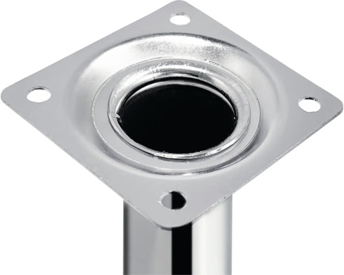 Metalen meubelpoot met vierkante montageplaat