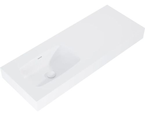 Wastafelblad met geïntegreerde wastafel