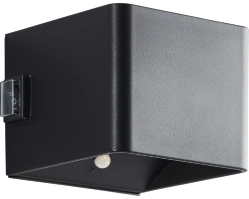 Kubusvormige wandlamp met schakelaar