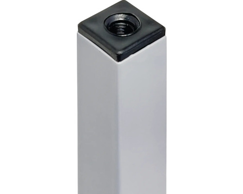 Detailweergave van een meubelpoot met schroefdraadinzet