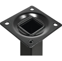 TARROX Tafelpoot vierkant 25x25 mm zwart 50 cm-thumb-2