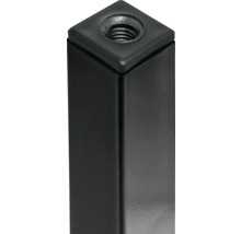 TARROX Tafelpoot vierkant 25x25 mm zwart 50 cm-thumb-3