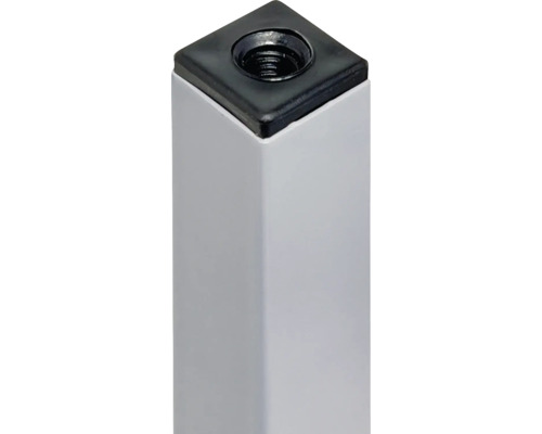 Detail van een meubelpoot met schroefdraad