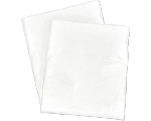 Twee plastic afdekzeilen