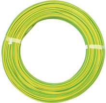 Geelgroene aardingsdraad opgerold