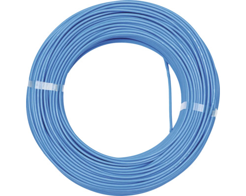 Rol met blauwe elektrische leiding