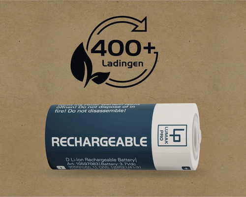 Lumak Pro D lithium-ion batterij, oplaadbaar