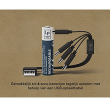 Lumak Pro batterij met USB-oplaadkabel