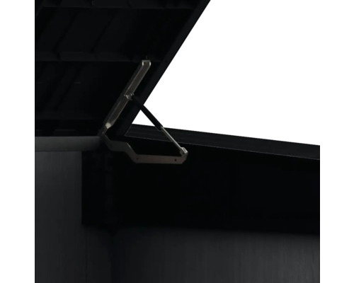 Geopende opbergbox met gasveer