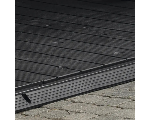 Detailopname van een kunststofhelling.