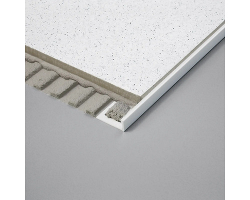 Gedetailleerde weergave van een tegelinstallatie met tegelrail