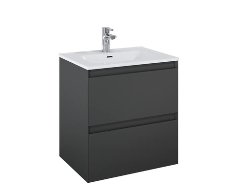 Wastafelonderkast met twee lades en opzetwastafel