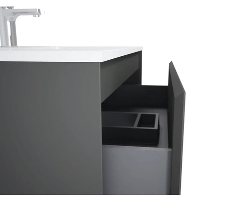 Wastafelonderkast met open lade voor badkamer