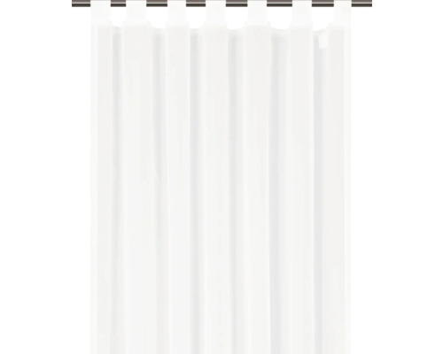 Wit gordijn met lussen voor raamdecoratie