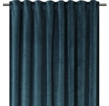SOLEVITO Gordijn met plooiband Velvet blauw 140x280 cm-thumb-2