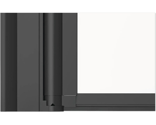 Detailaanzicht van een raam met frame