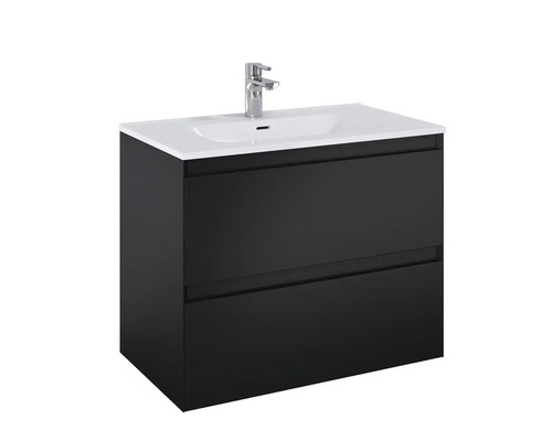 Wastafelonderkast met twee laden en opzetwastafel