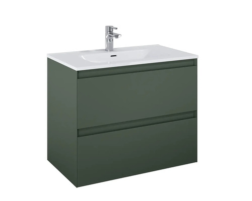 Wastafelonderkast met wastafel en kraan voor de badkamer