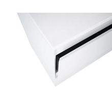 Detailopname van een wit lade-element