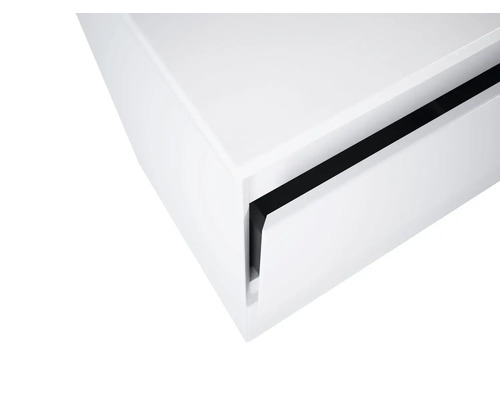 Detailopname van een wit lade-element