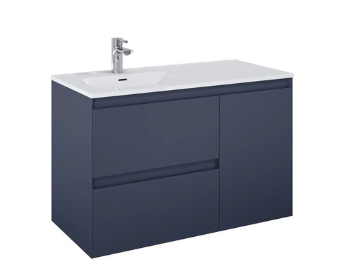 Wastafelonderkast met twee lades en een deur