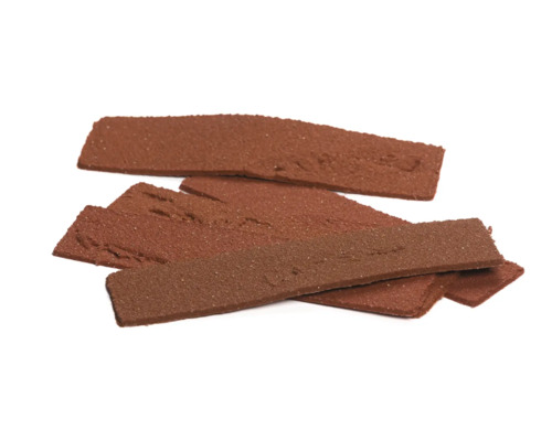 Baksteenstrips van klei