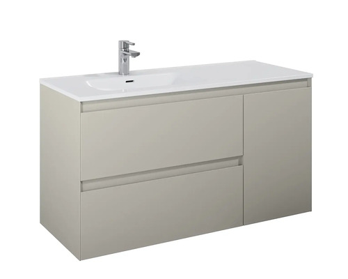 Wastafelonderkast met twee laden en wastafel