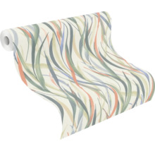 Behangrol met abstract plantenmotief
