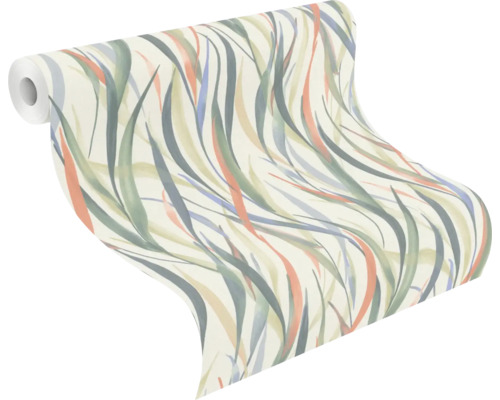 Behangrol met abstract plantenmotief