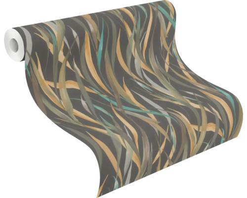 Behangrol met bladerpatroon