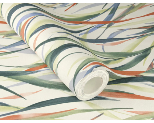 Behangrol met bladerpatroon