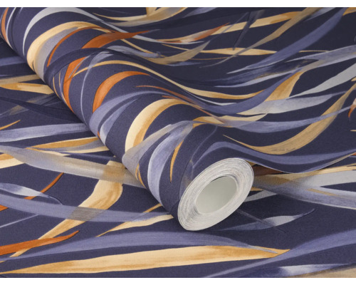 Behangrol met bladerpatroon