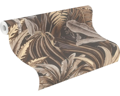 Rol behang met plantenmotief