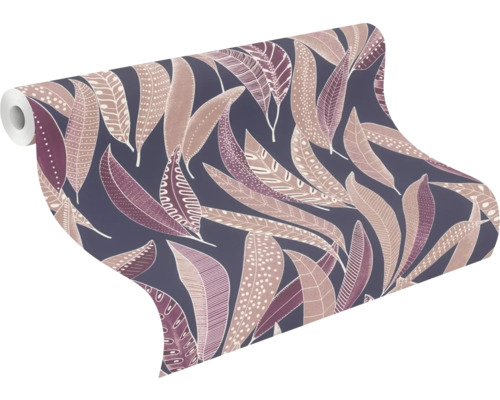 Behangrol met bladerpatroon